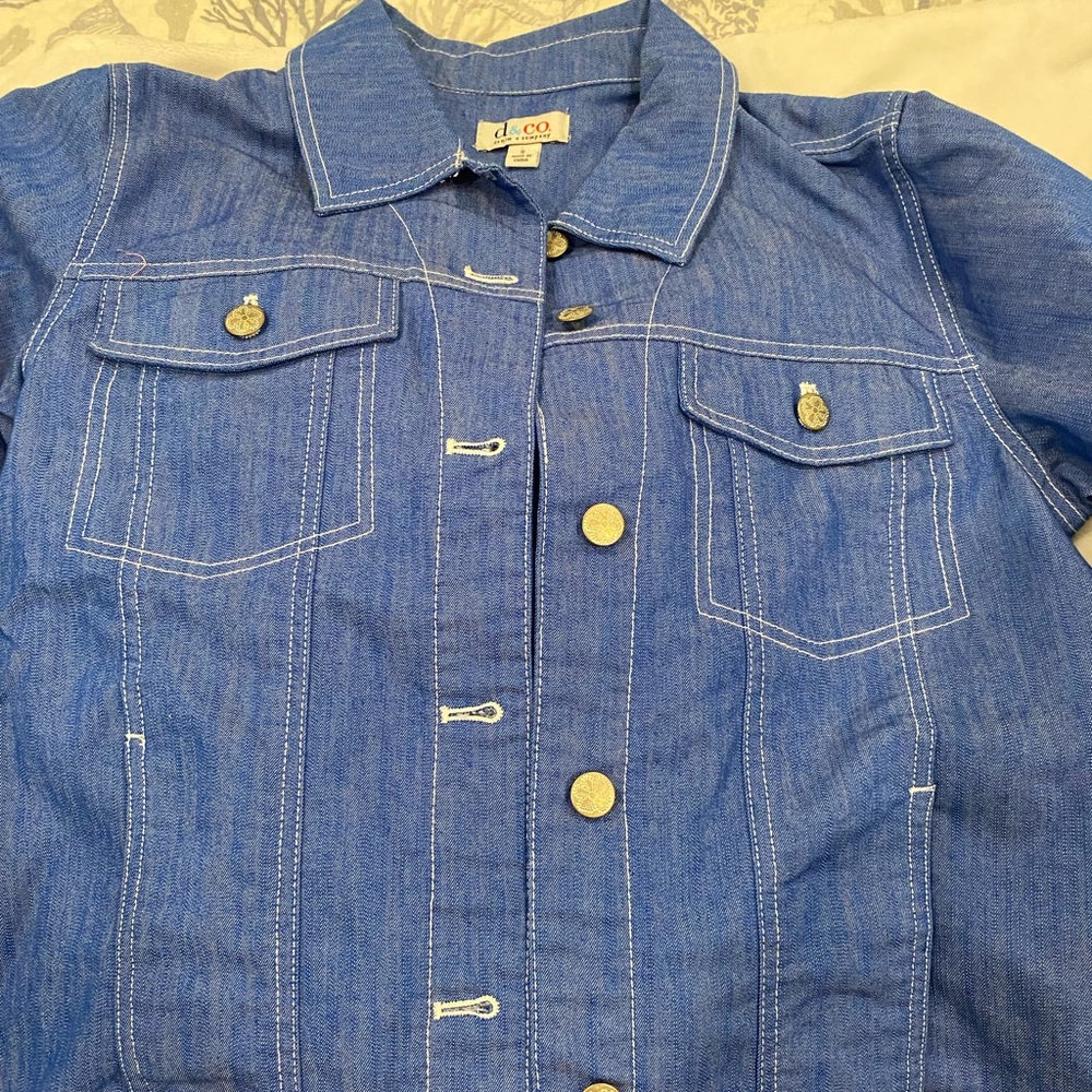 D&C denim jacket light weight size S/M